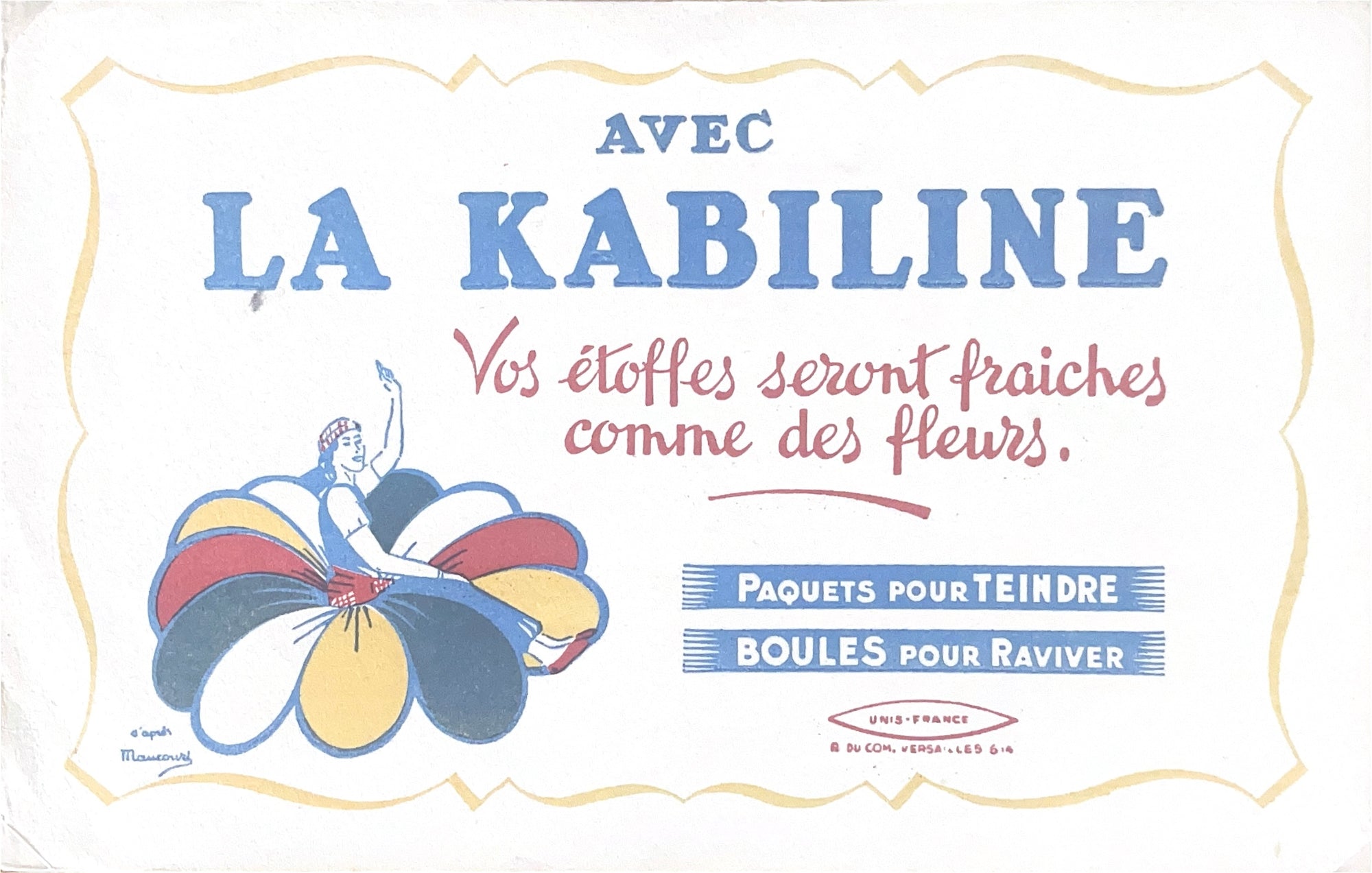 Original Vintage Label - La Kabiline