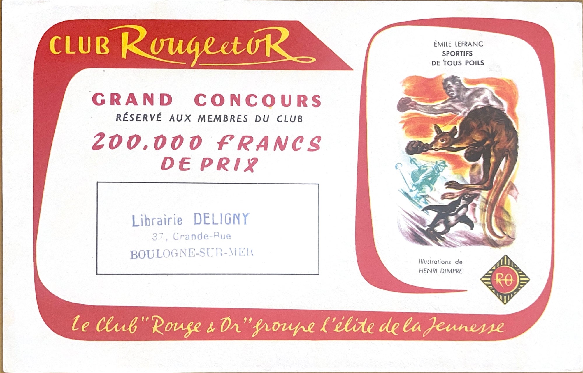 Original Vintage Label - Club Rougeetor