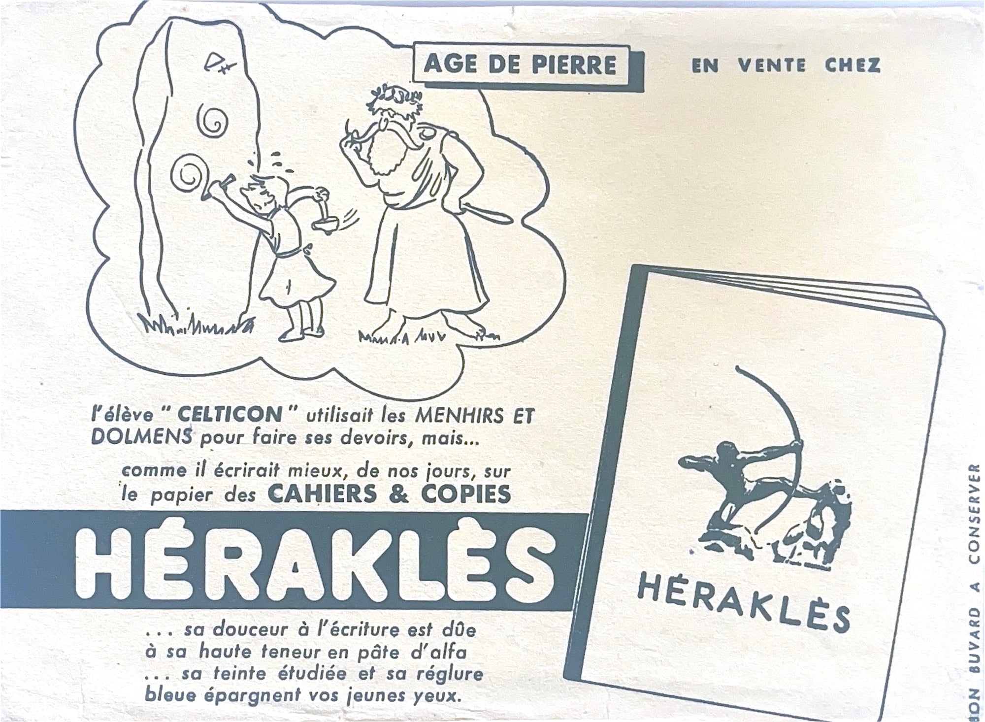 Original Vintage Label - Héraklès