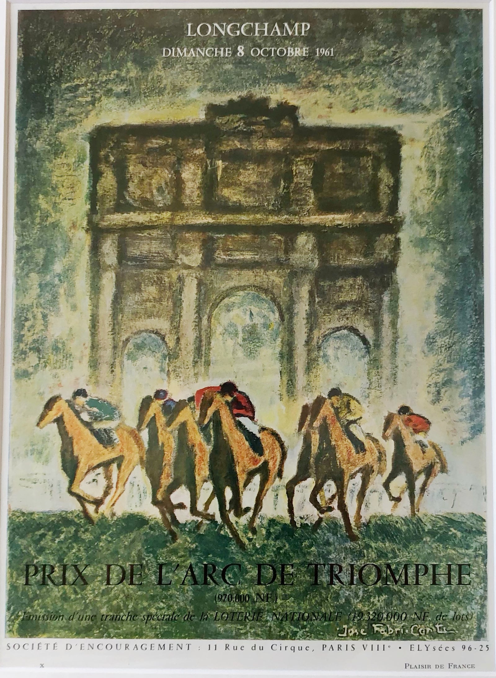 Mini Poster - Longchamp Horse Racing