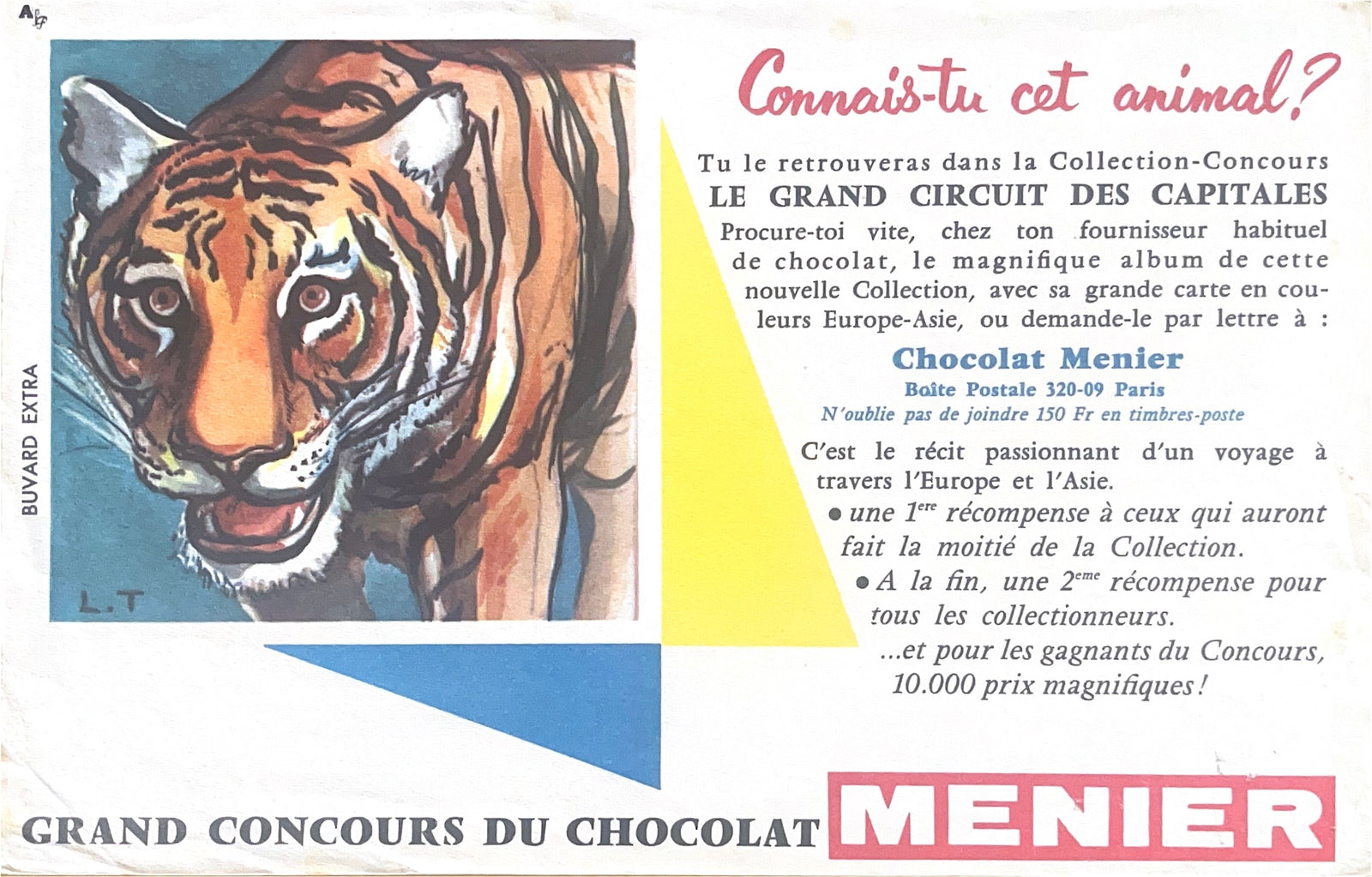 Original Vintage Label - Menier Chocolat