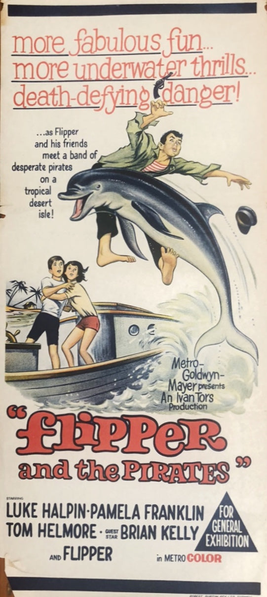 Original Movie Daybill - Flipper and the Pirates