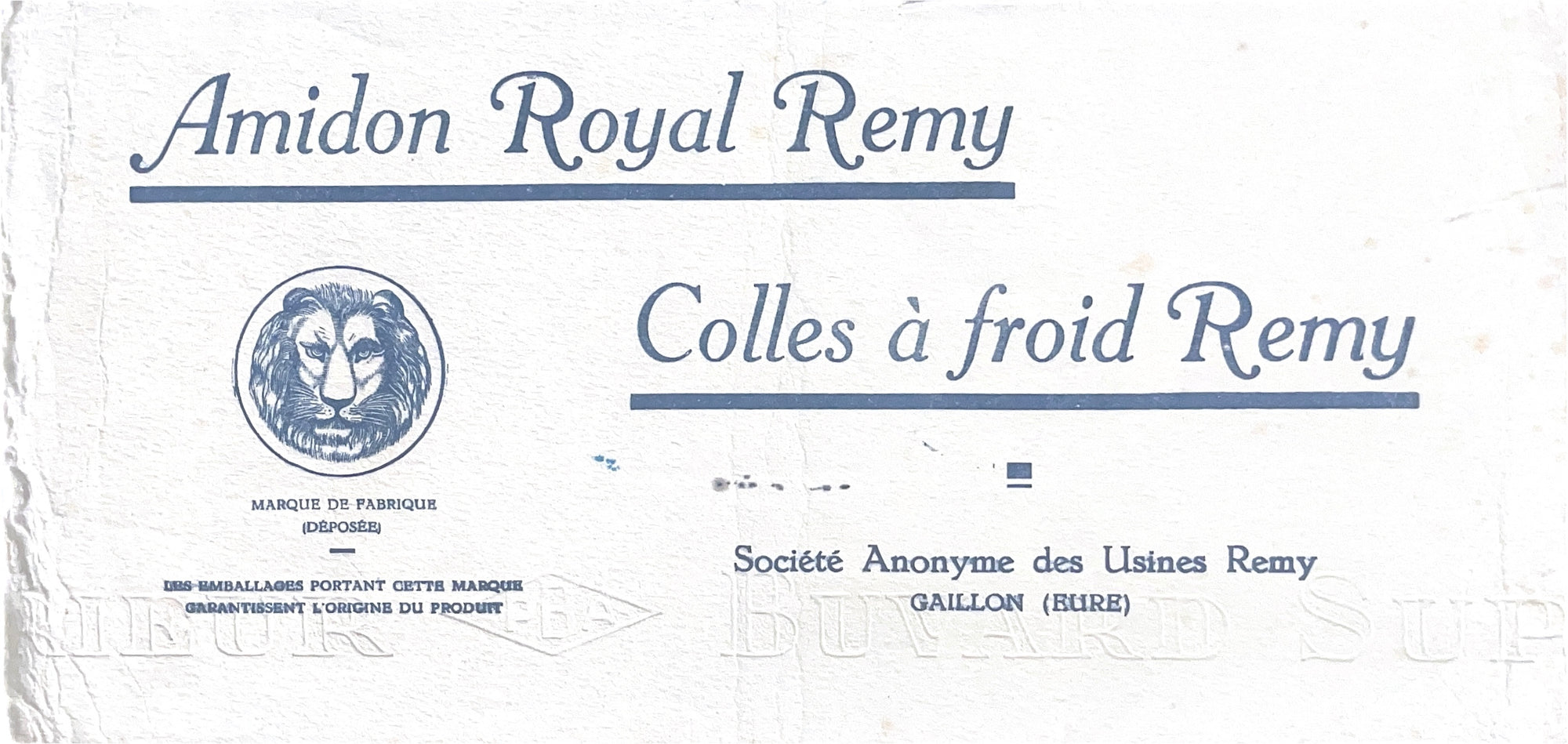 Original Vintage Label - Amidon Royal Remy