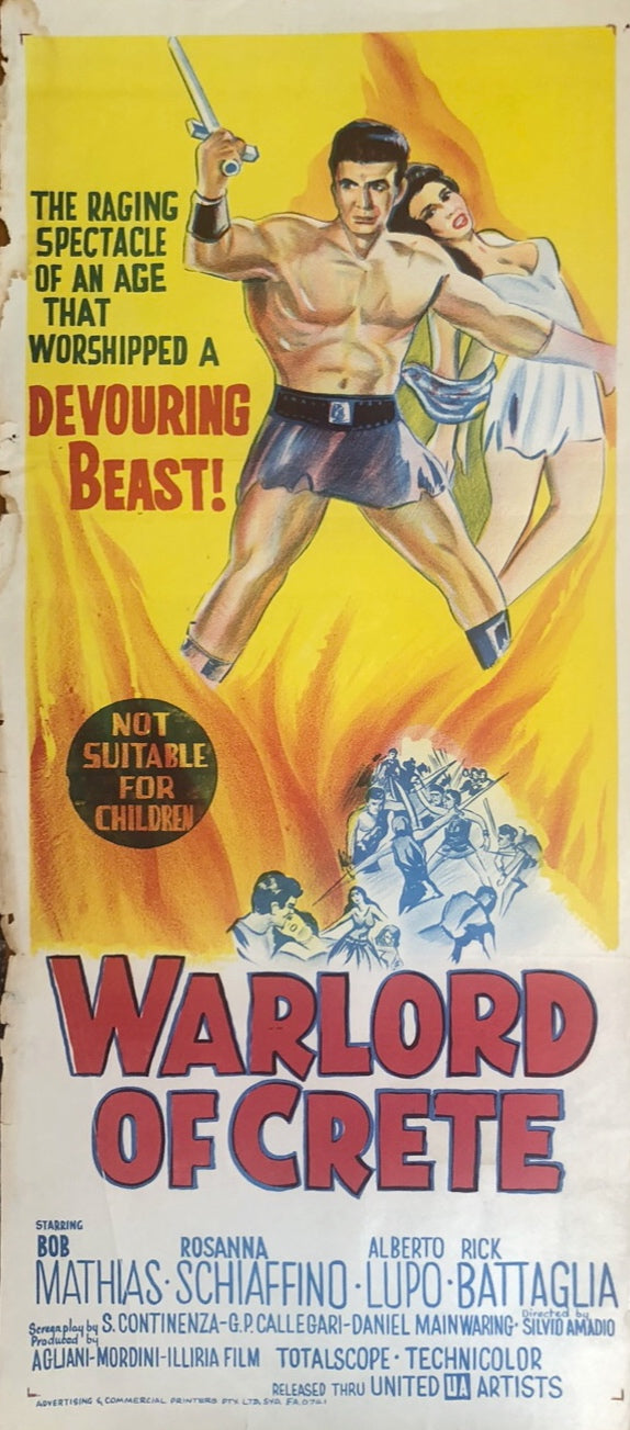 Original Movie Daybill - Warlord of Crete