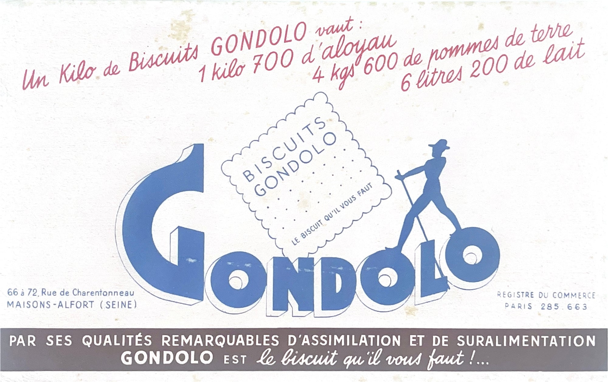 Original Vintage Label - Gondolo