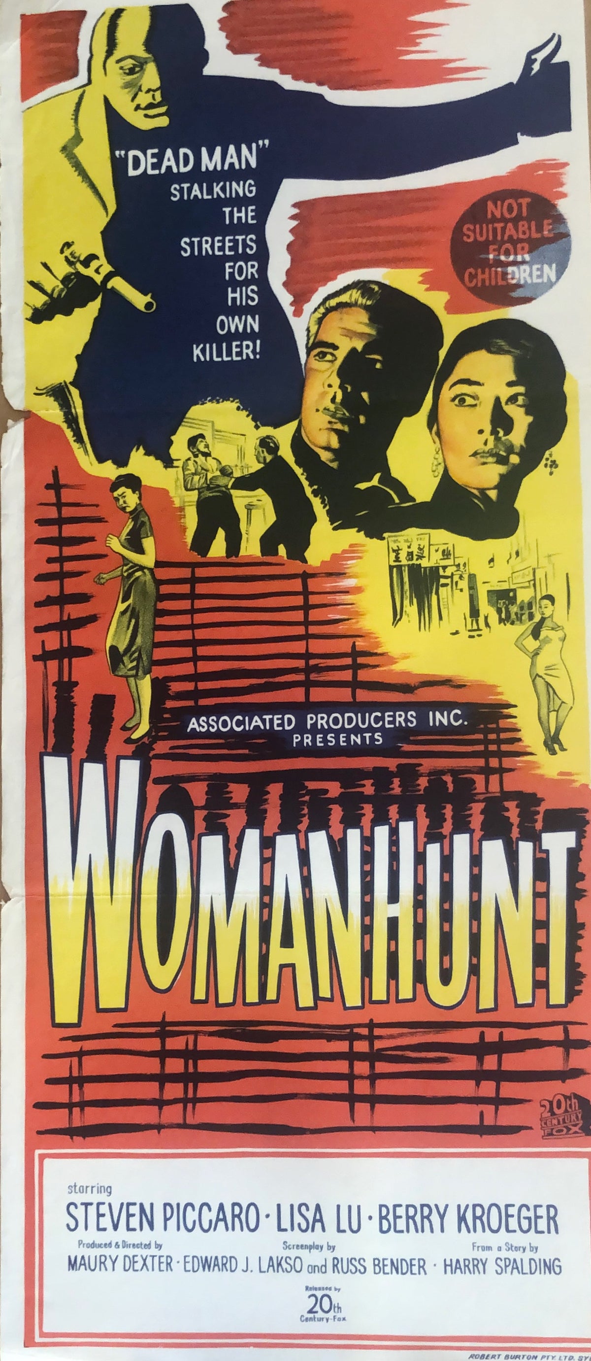Original Movie Daybill - WomanHunt