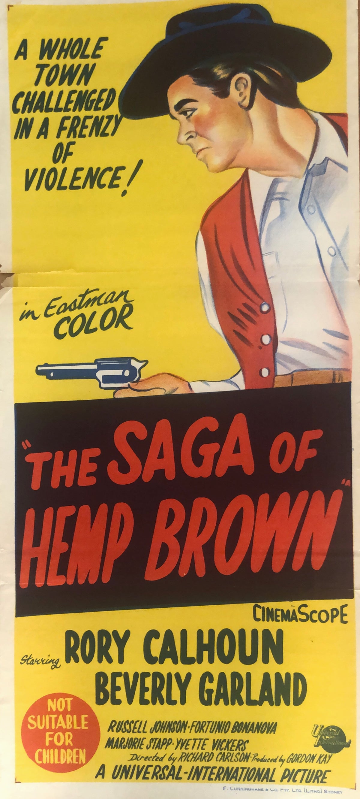 Original Movie Daybill - The Saga of Hemp Brown