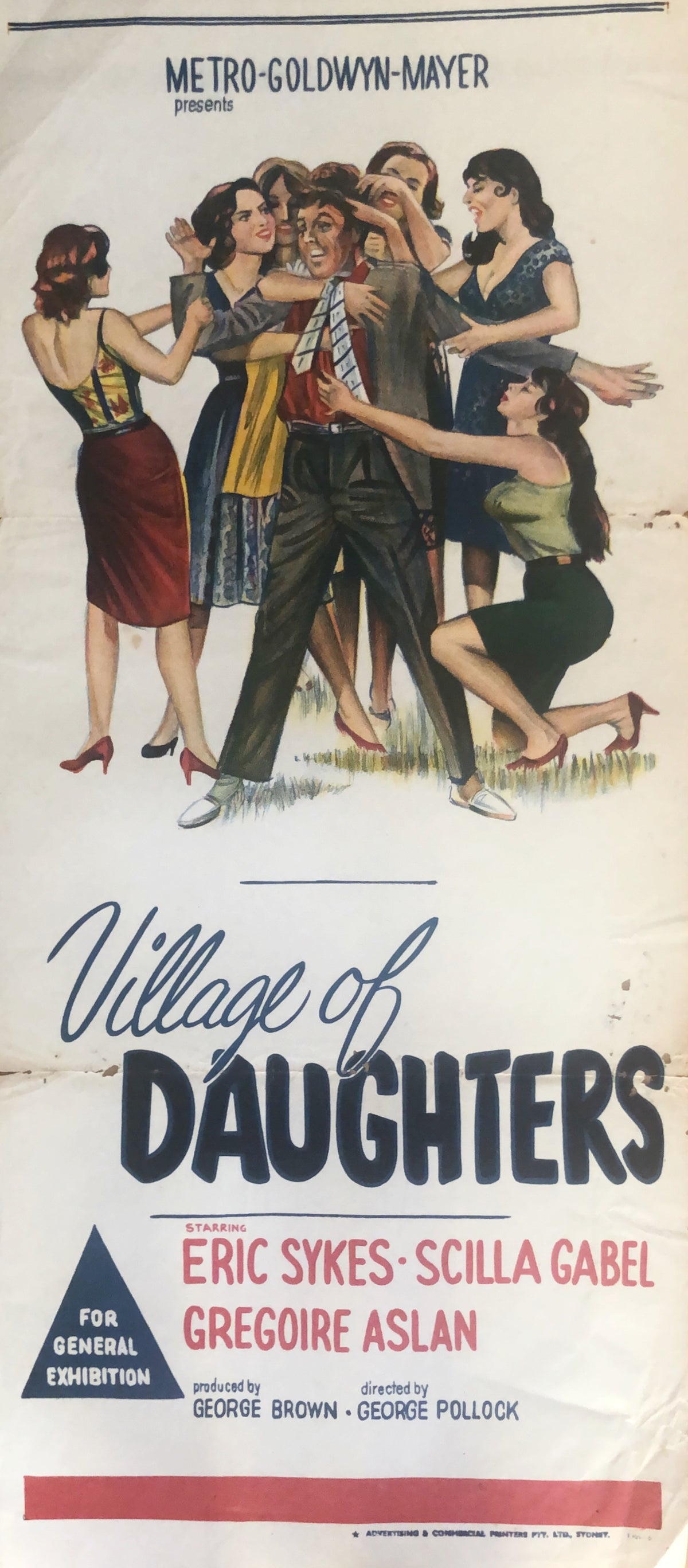 Original Movie Daybill - Village of Daughters