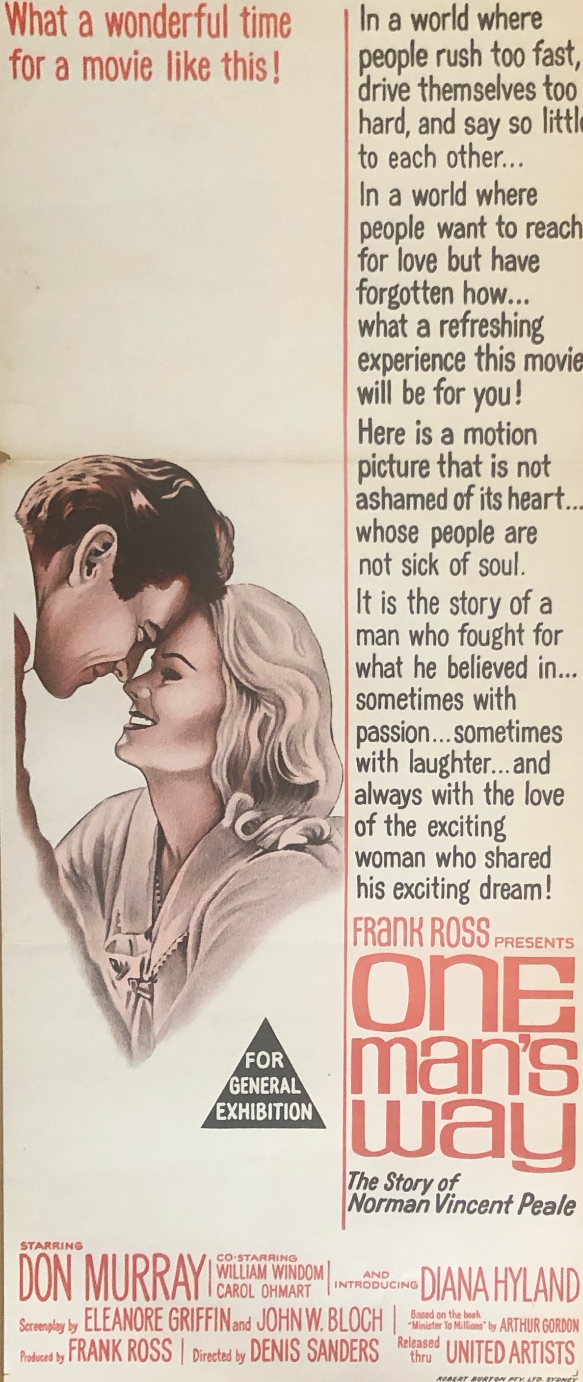 Original Movie Daybill - One Man’s Way