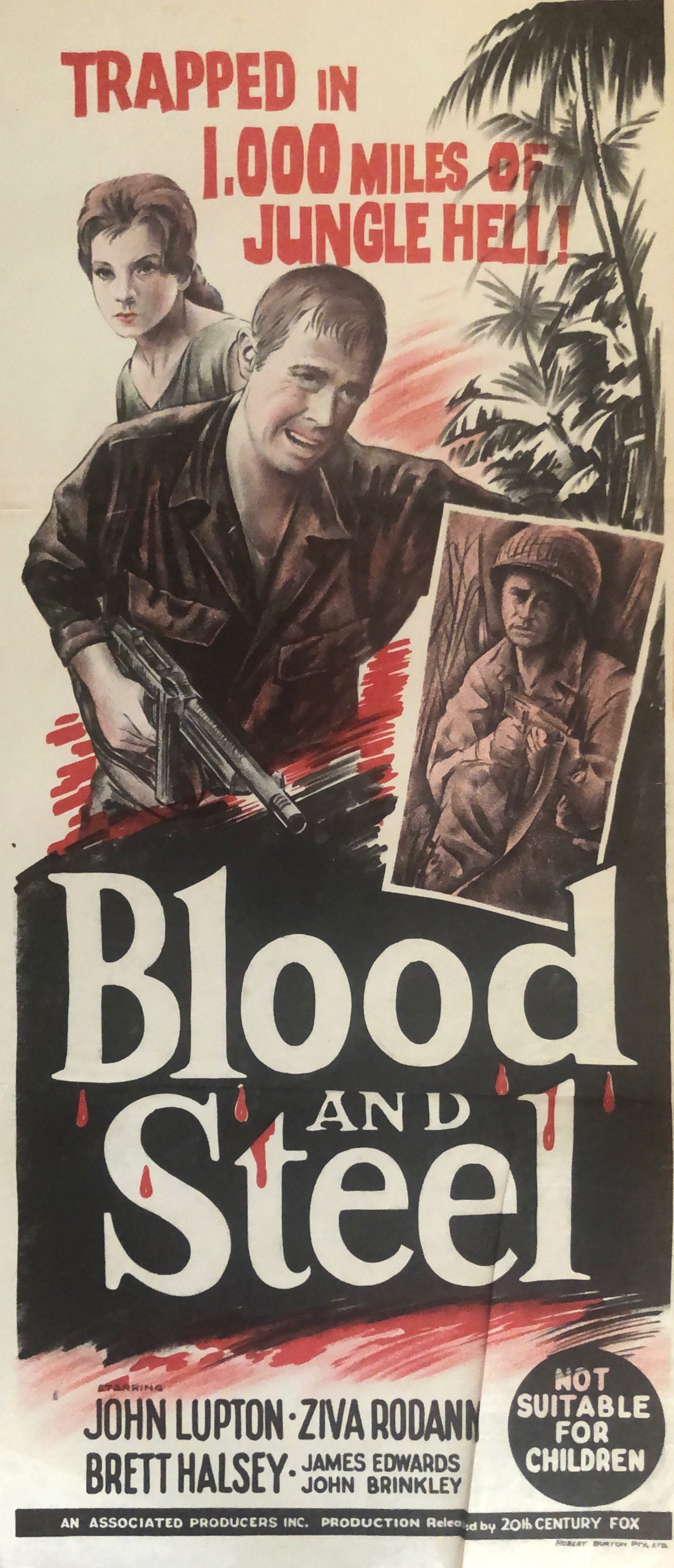 Original Movie Daybill - Blood and Steel