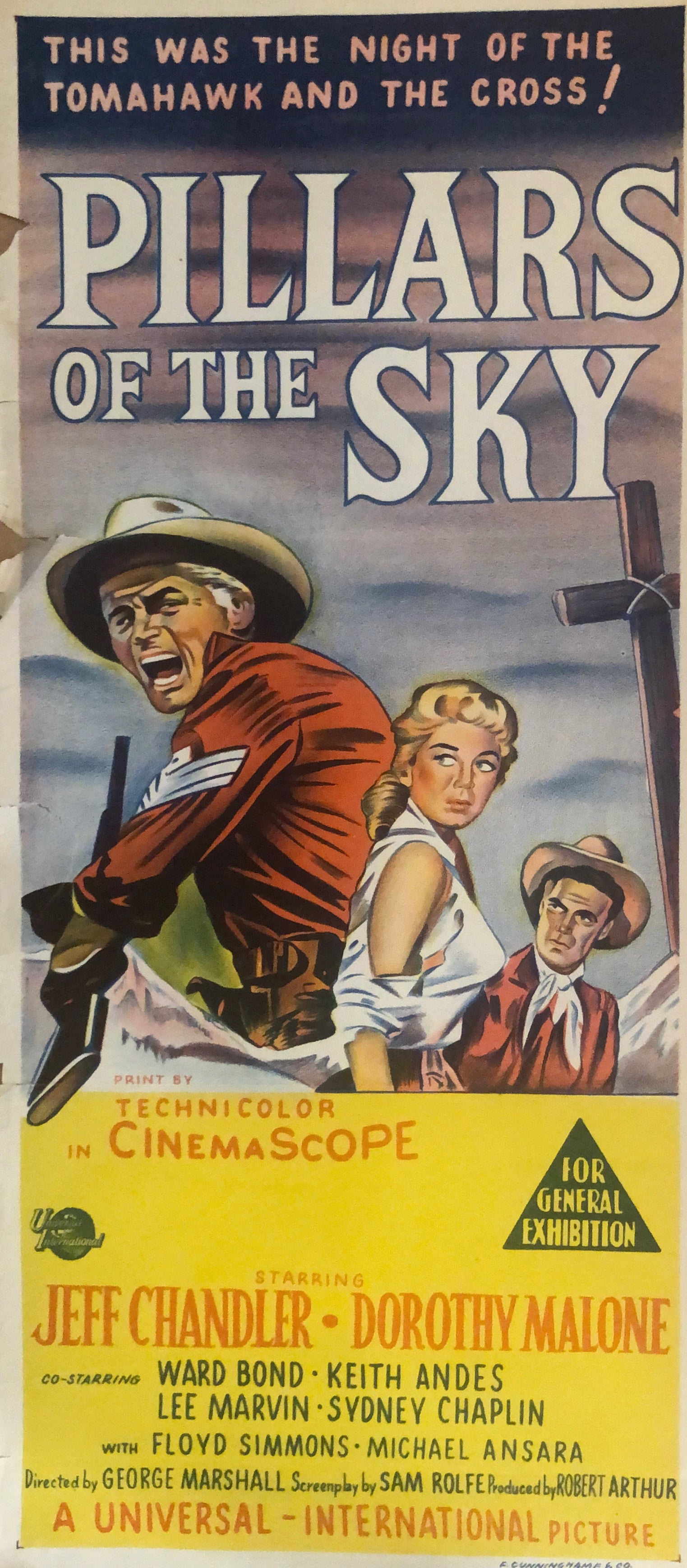 Original Movie Daybill - Pillars of the Sky