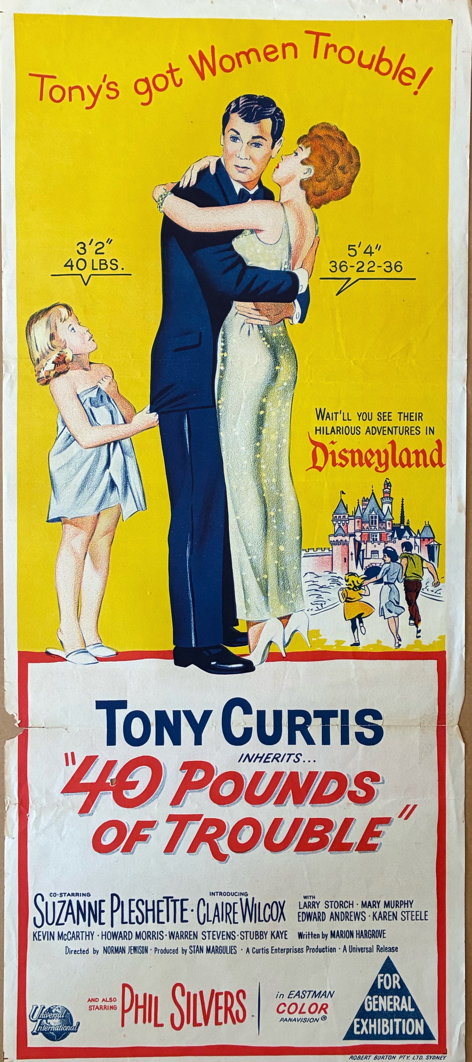 Original Movie Daybill - 40 Pounds of Trouble