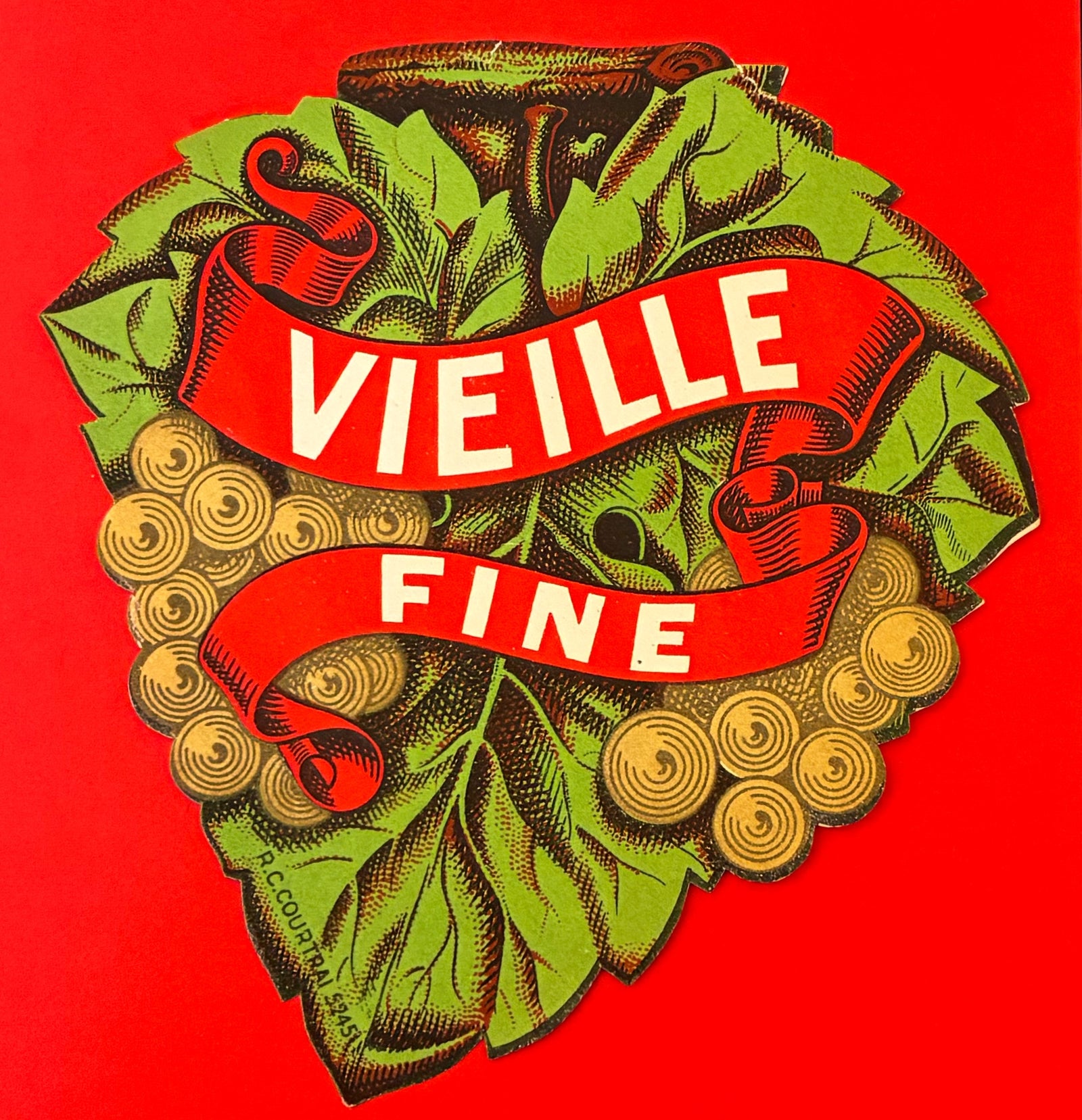 Original Vintage Label - Vielle Fine