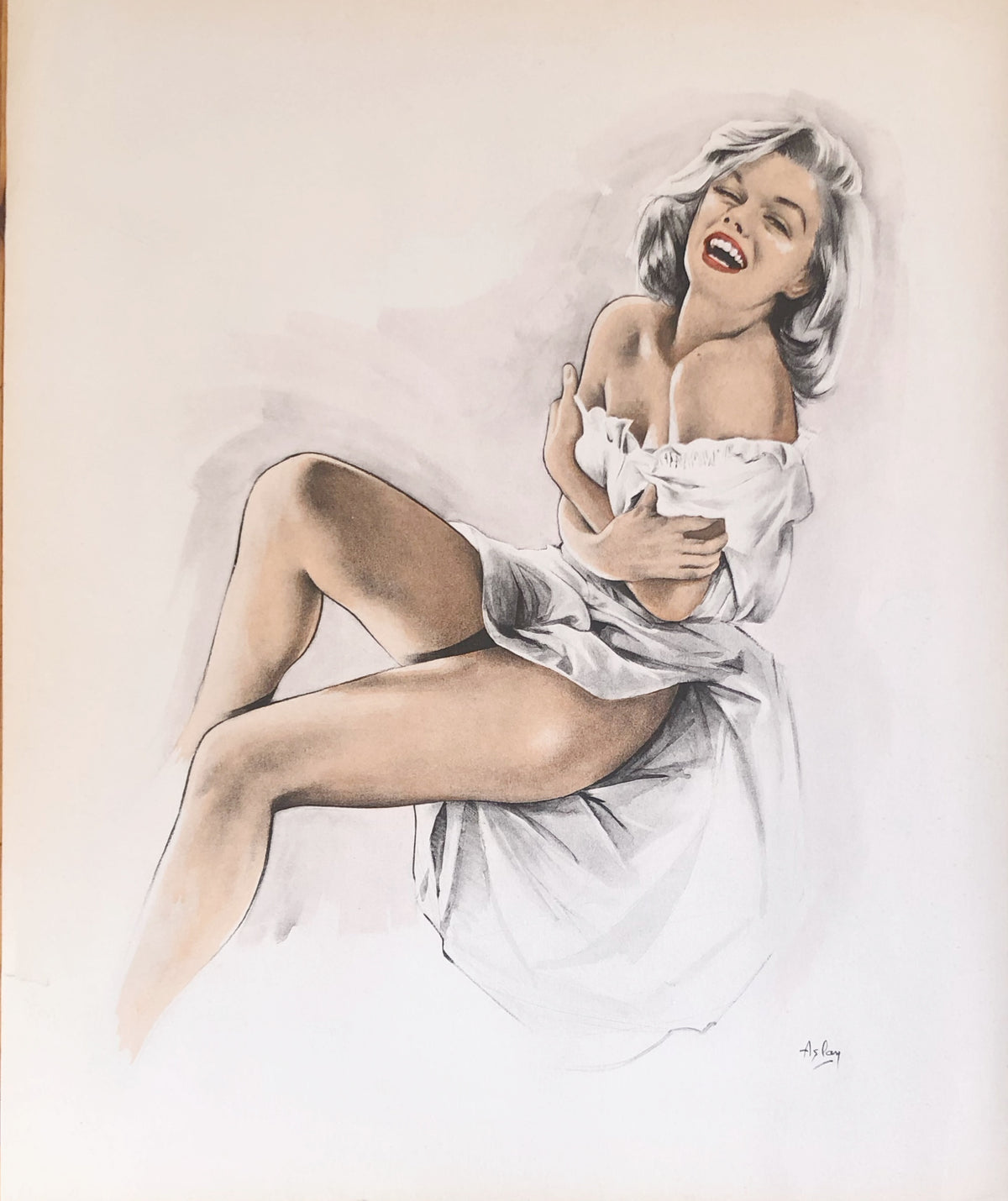 Original ‘Marilyn’ Lithograph by Aslan