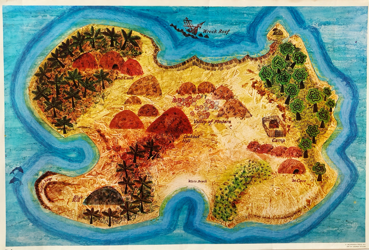 Original Retro Teaching Props - Treasure Map