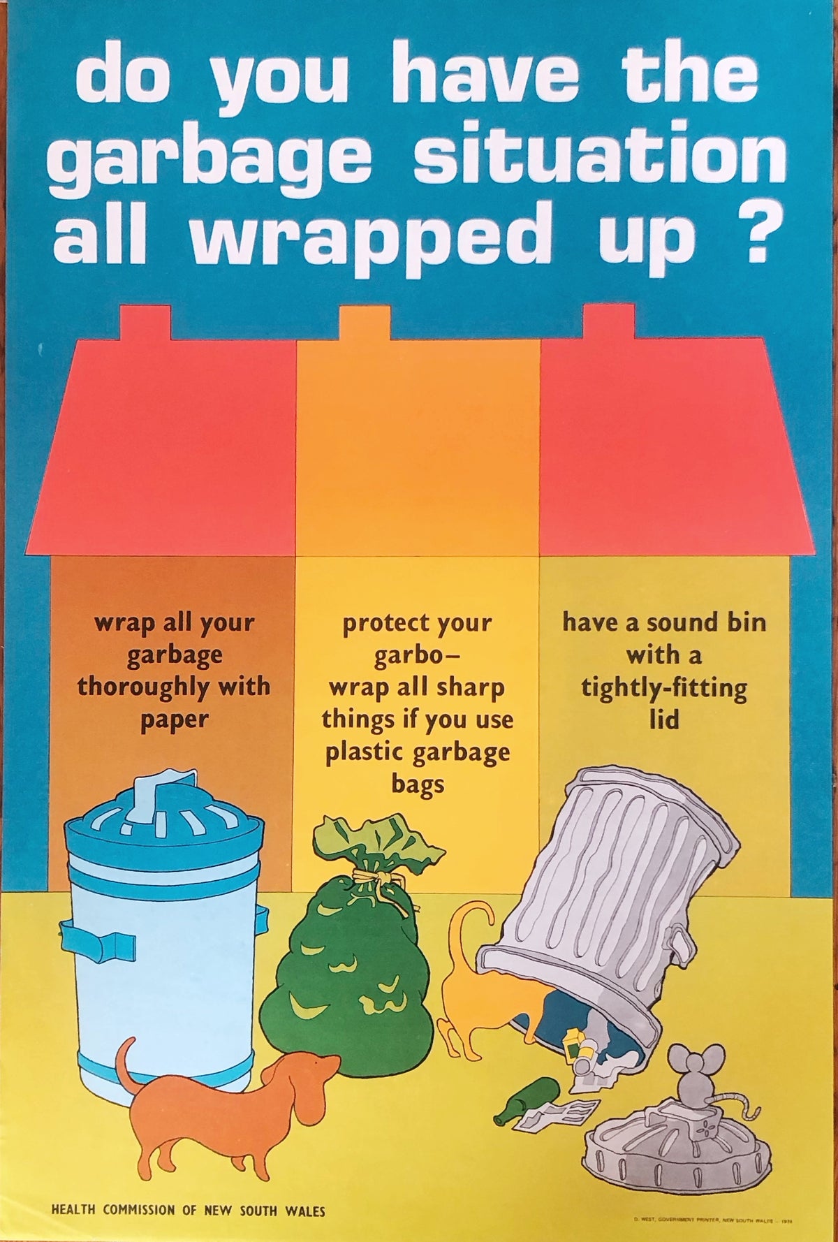 Original Retro Recyling Poster