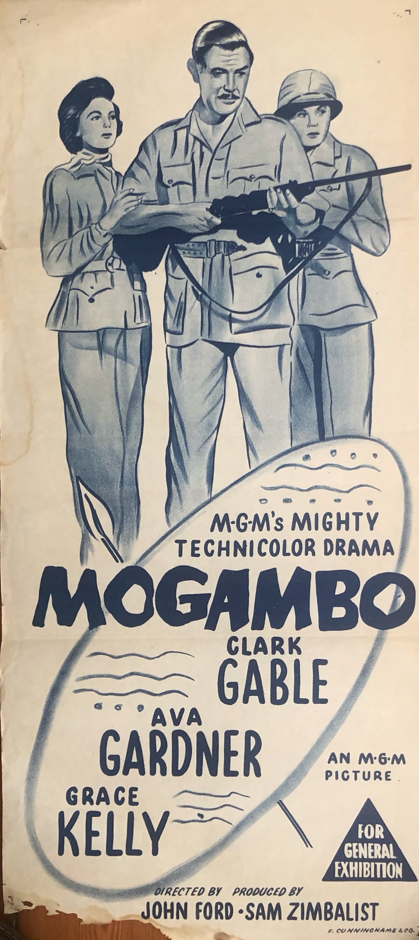 Original Movie Daybill - Mogambo