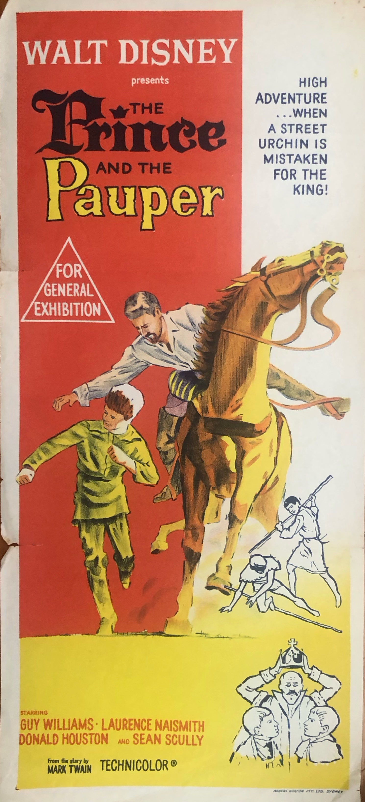 Original Movie Daybill - Walt Disney’s The Prince and the Pauper