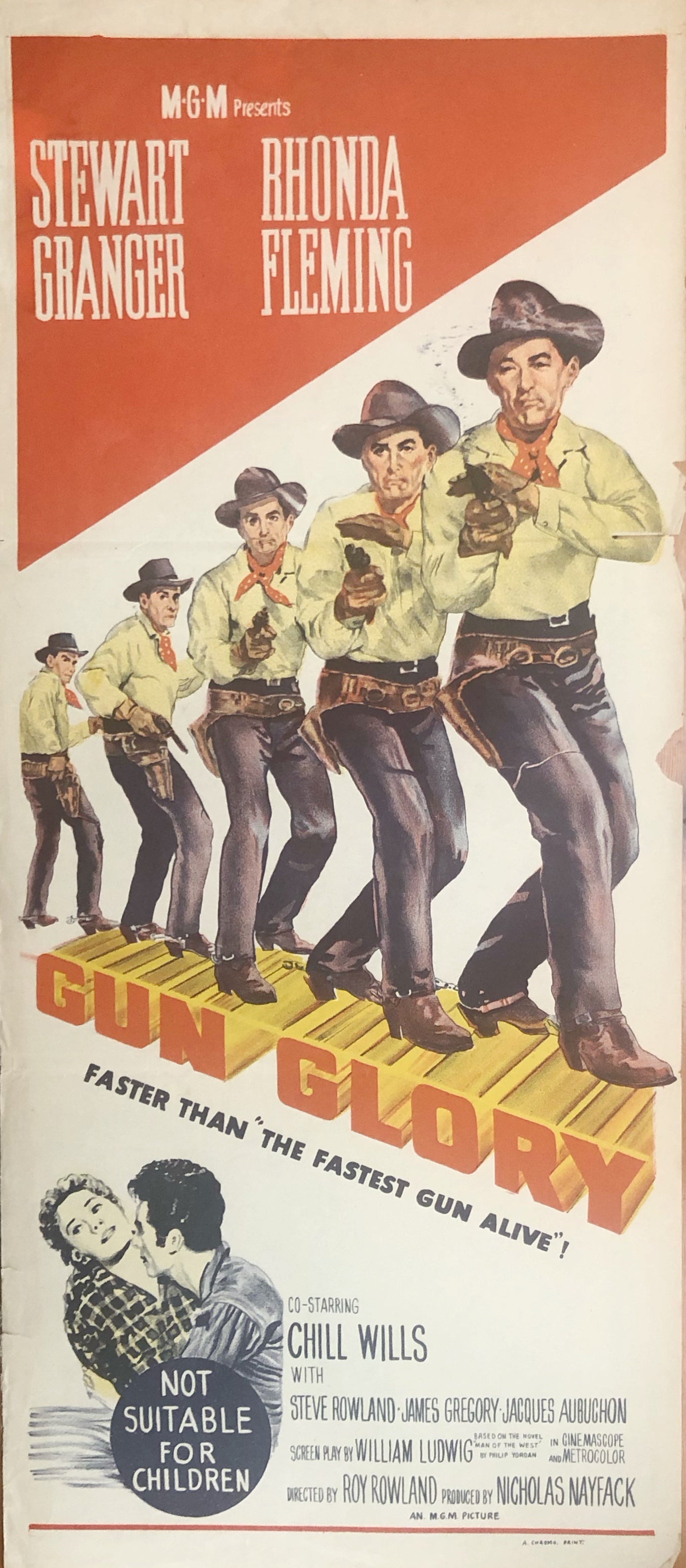 Original Movie Daybill - Gun Glory