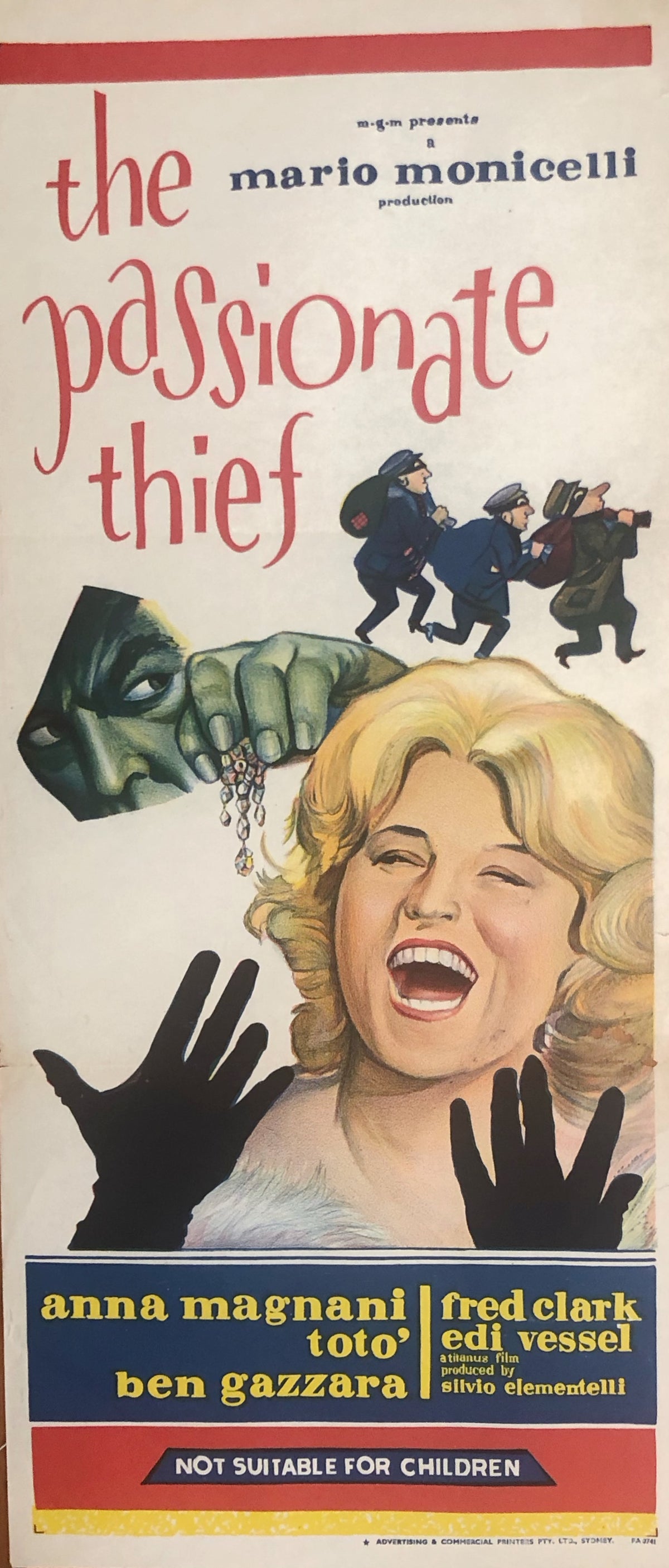 Original Movie Daybill - The Passionate Thief