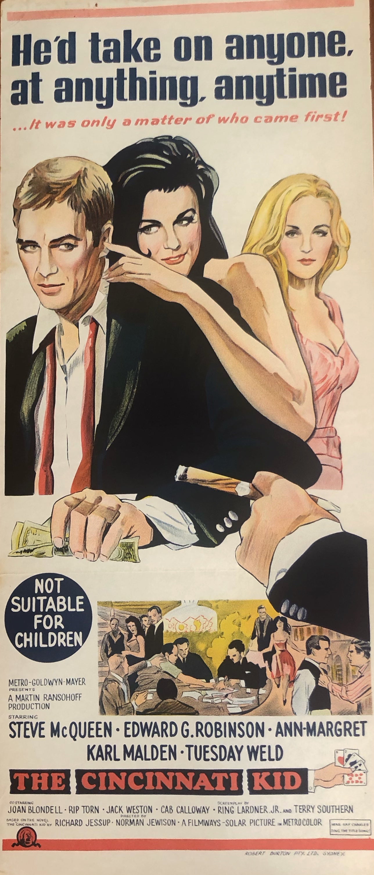 Original Movie Daybill - The Cincinnati Kid