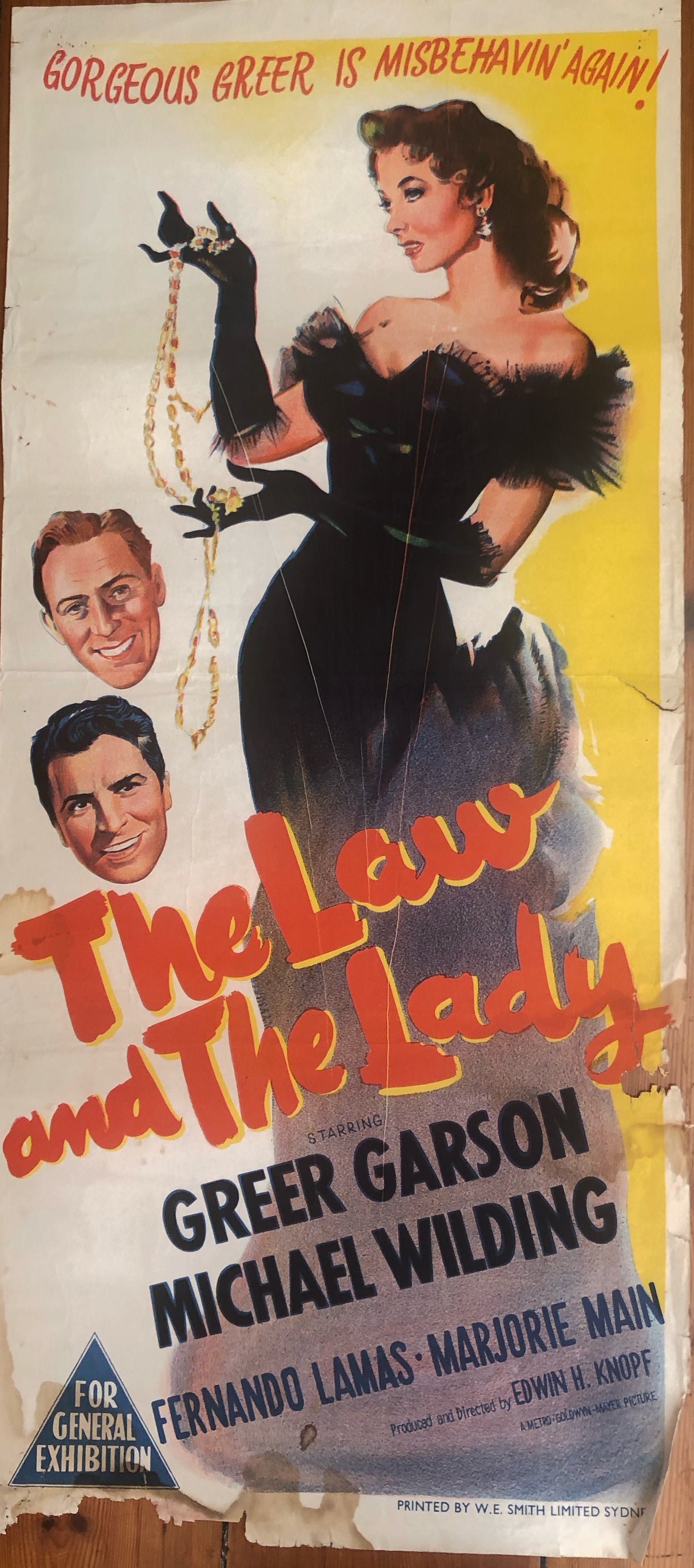 Original Movie Daybill - The Law and the Lady