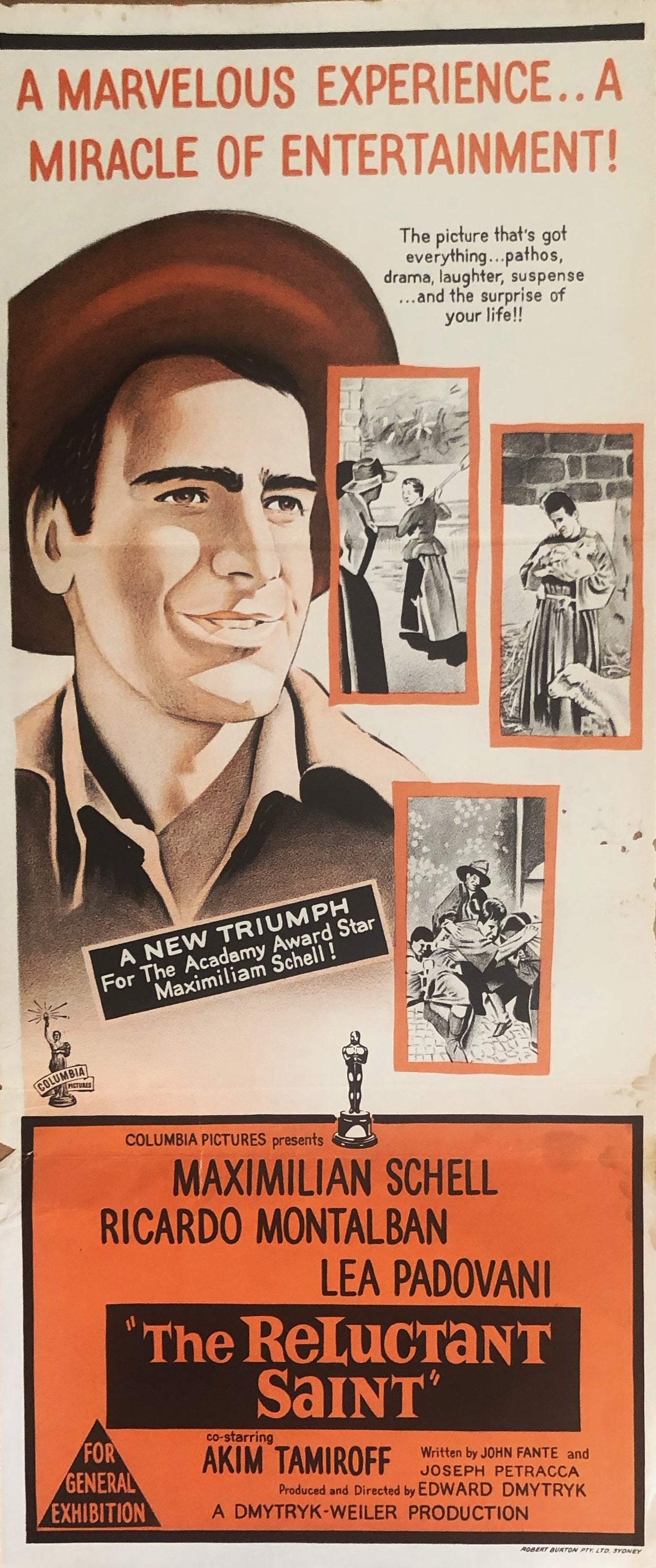 Original Movie Daybill - The Reluctant Saint