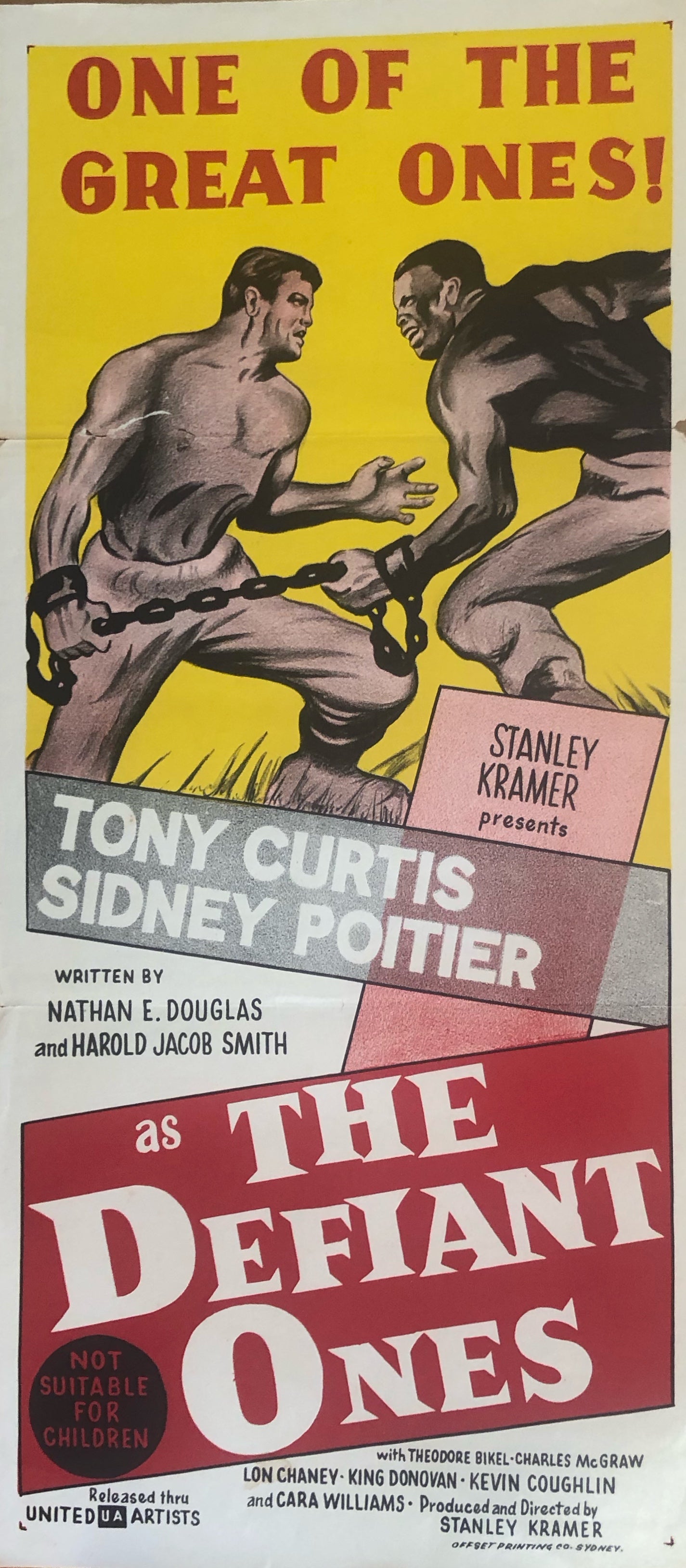 Original Movie Daybill - The Defiant Ones