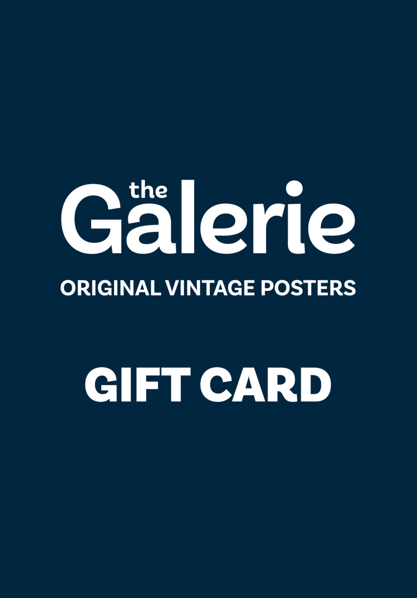 The Galerie Gift Card (via email)