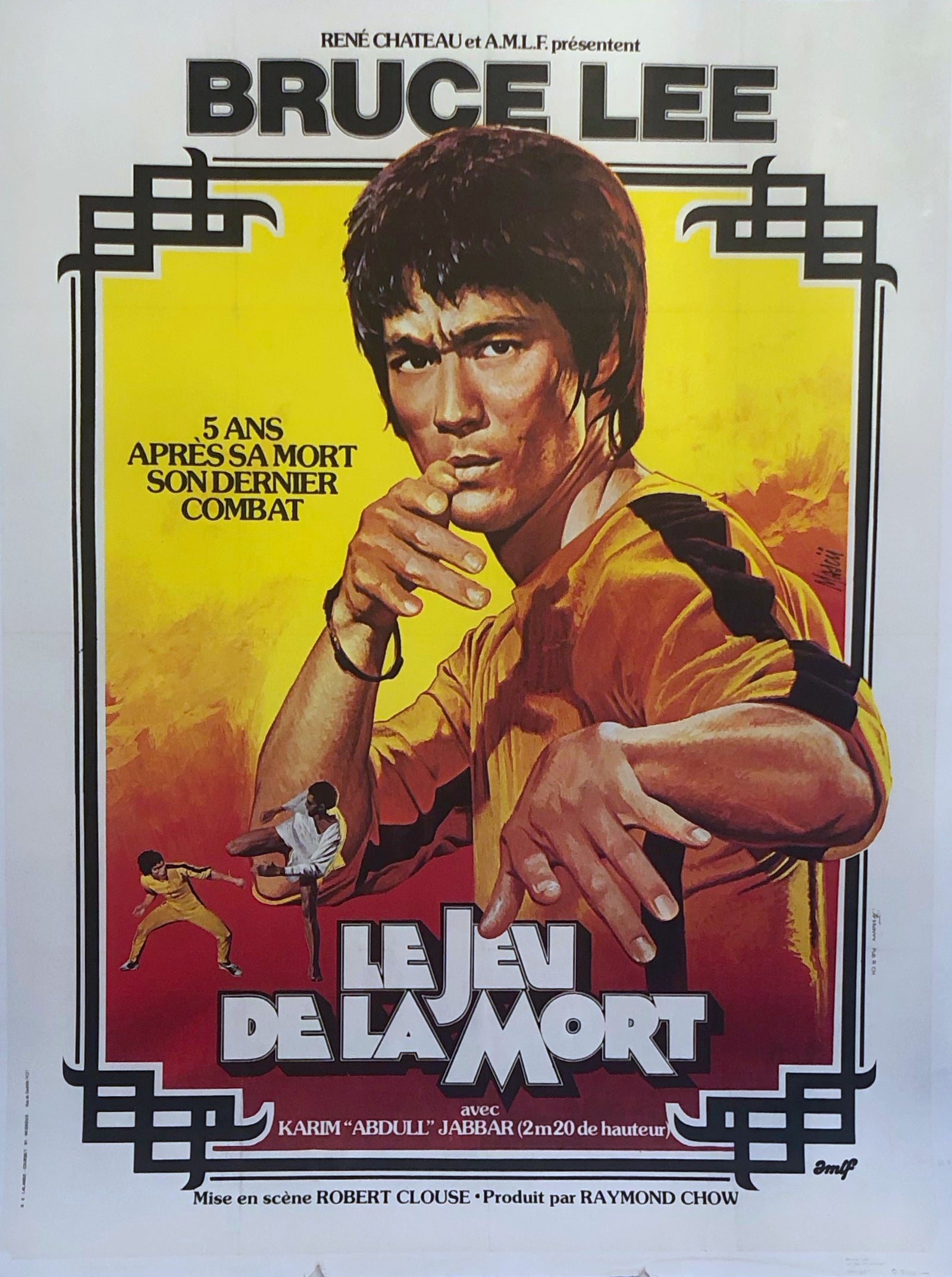 Original Movie Poster - The Game of Death - Le Jeu de la Mort - Bruce Lee
