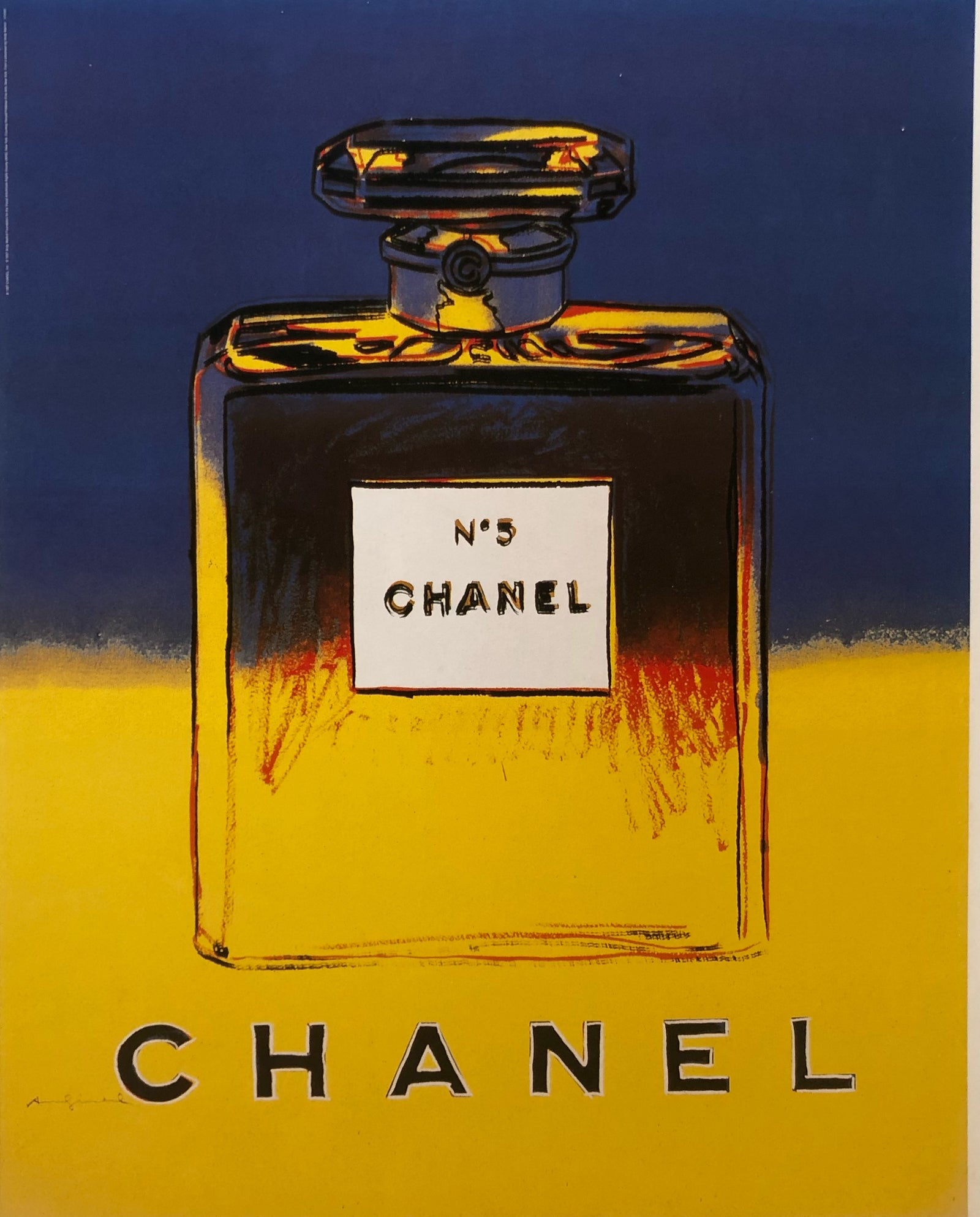 Andy Warhol Chanel Blue/Yellow Small