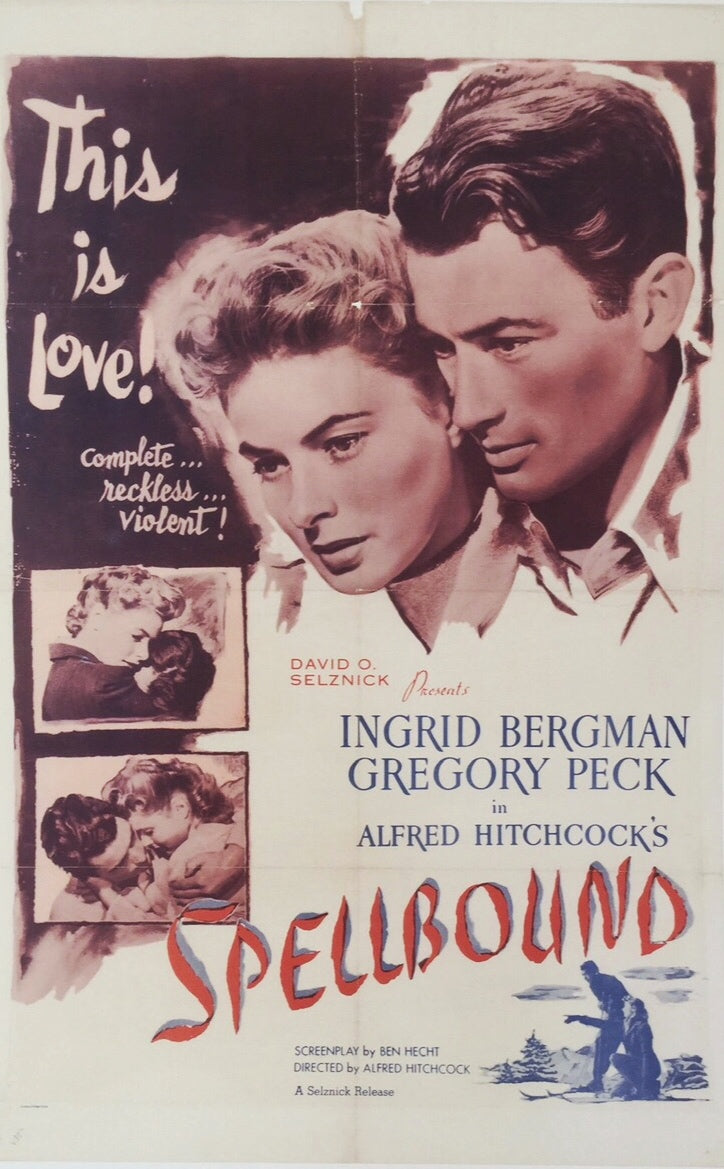 Original Movie Poster - Spellbound by Hitchcock