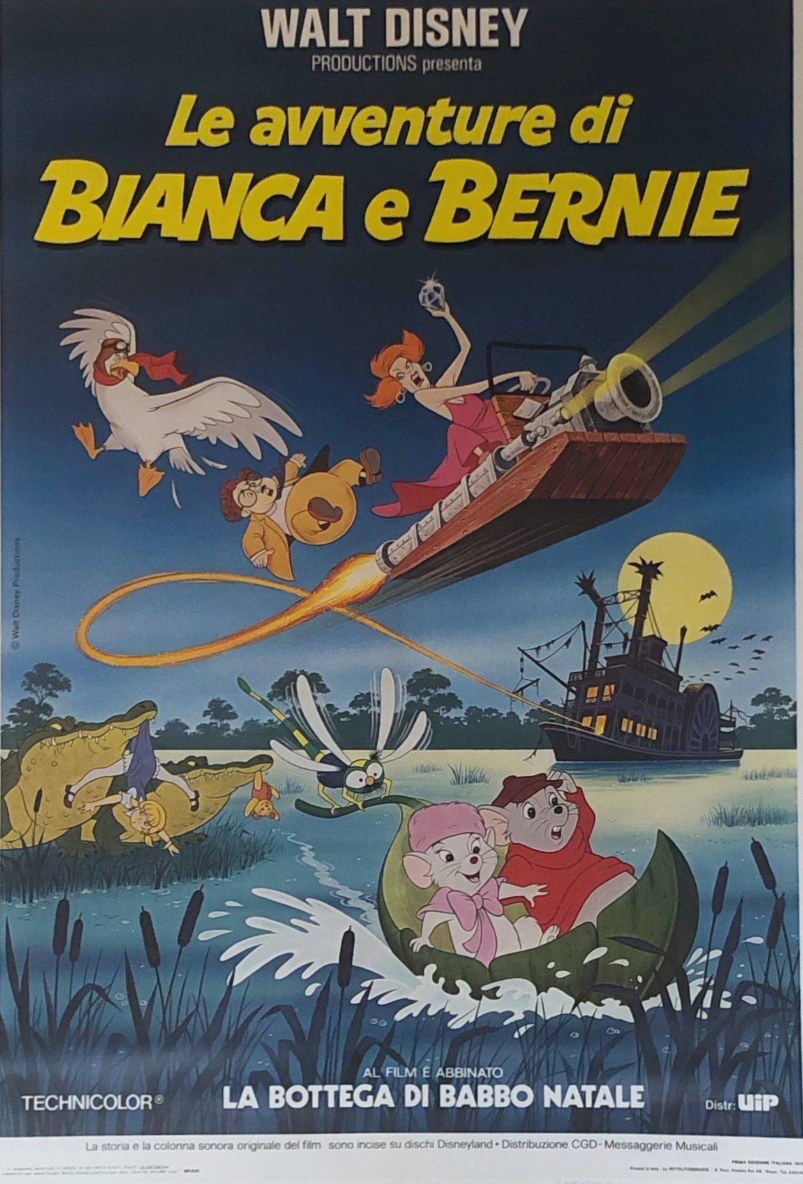 Original Movie Poster - The Rescuers - Le Avventure di Bianca e Bernie (Italian)