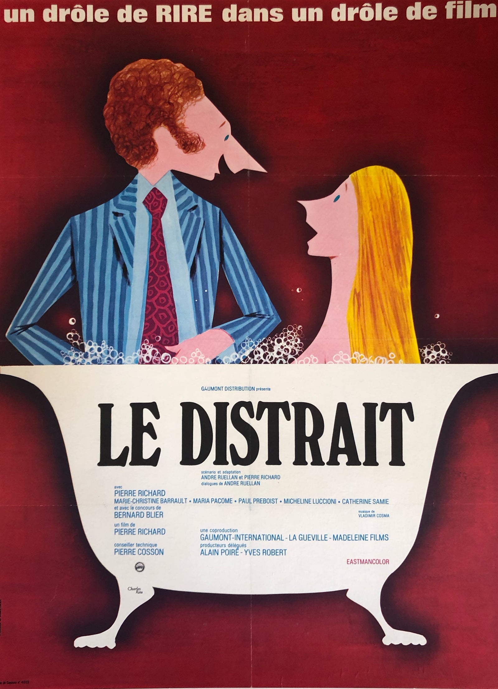Le Distrait - Original Vintage Movie Poster