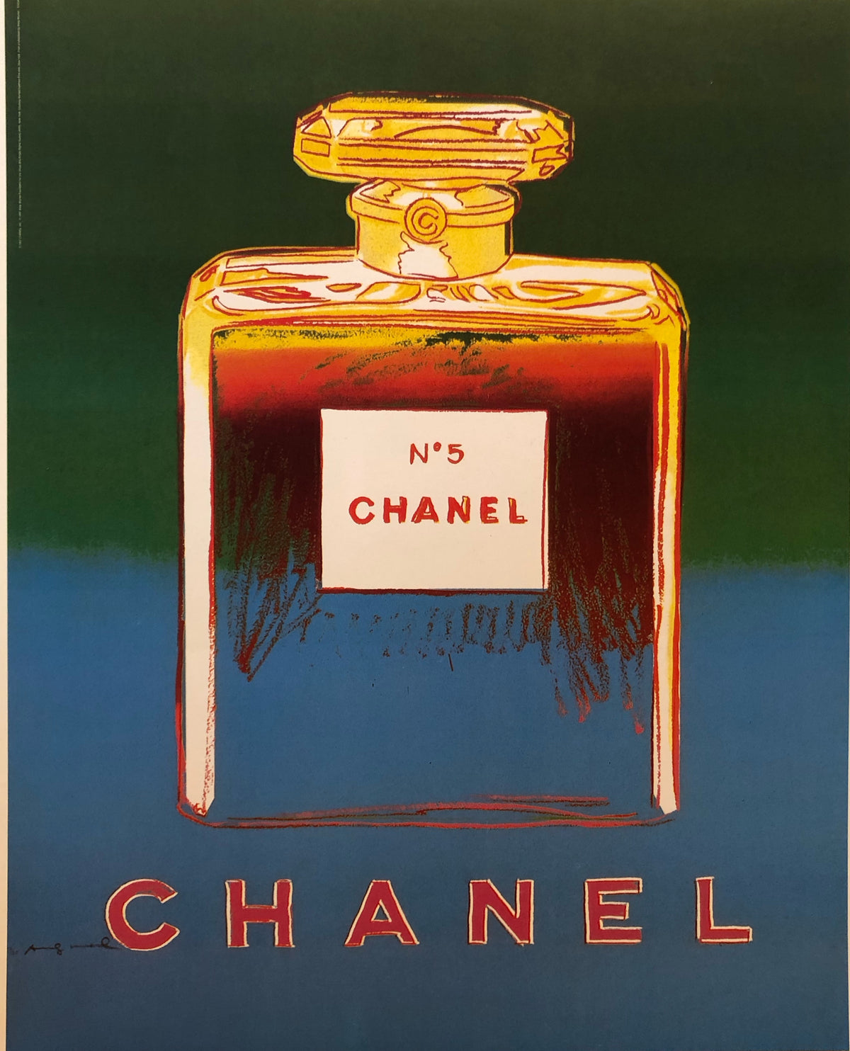 Andy Warhol Chanel Blue/Green - Small