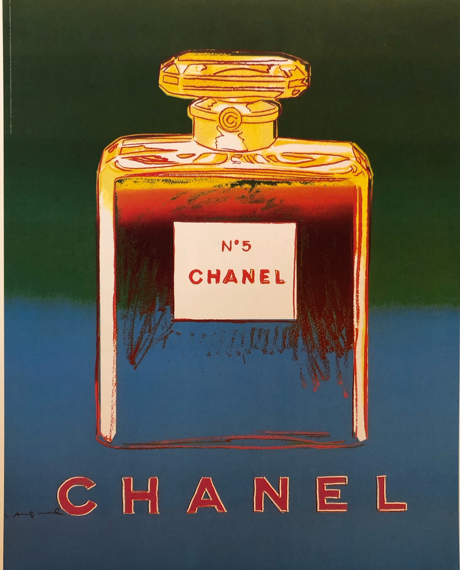 Andy Warhol Chanel Blue/Green - Small