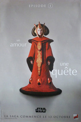 Original Movie Poster - Star Wars (French) - Queen Amidala - The