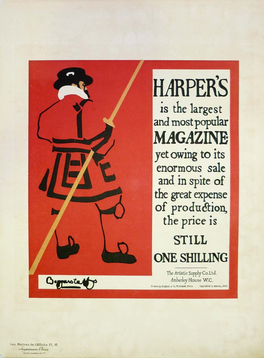 Les Maitres de l'Affiche. Plate 16. Harper's Magazine