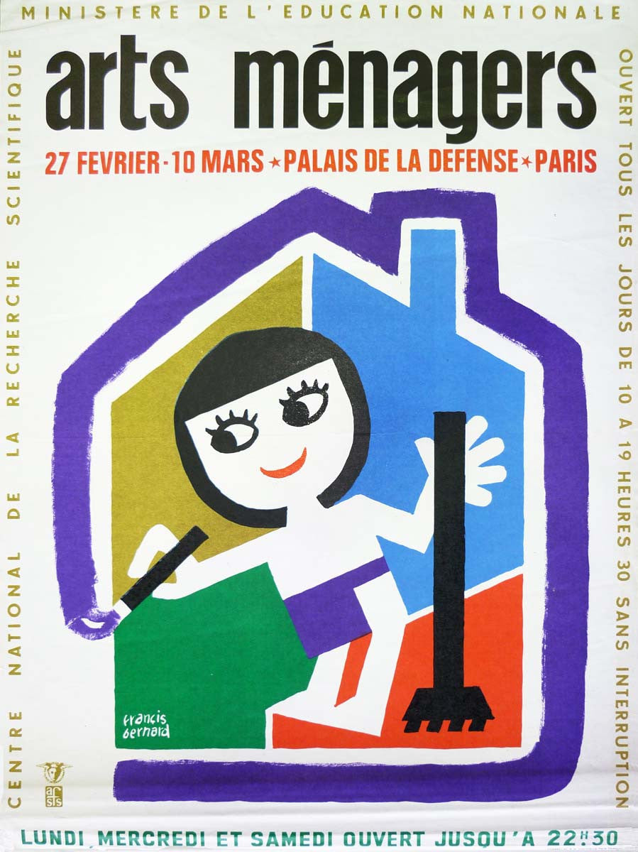 Arts Menagers White and Purple Small