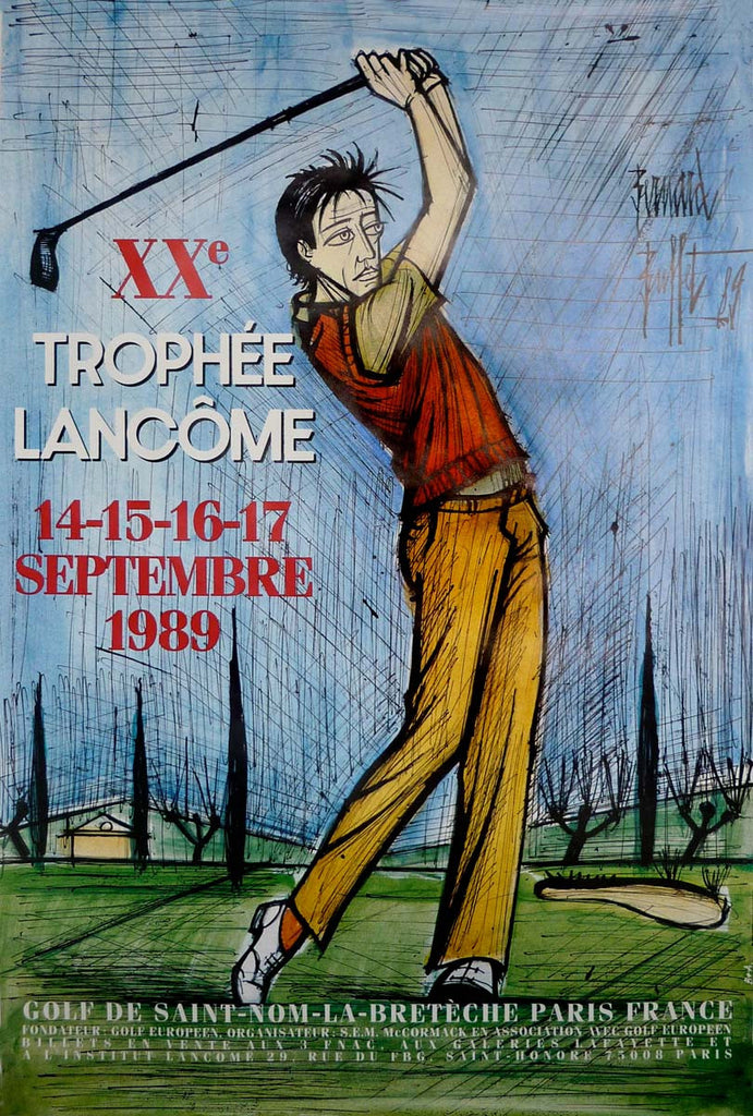 Affiche Originale Du Trophée Lancôme - Format 50x70 Cm, Thème Sport, Très Bon état