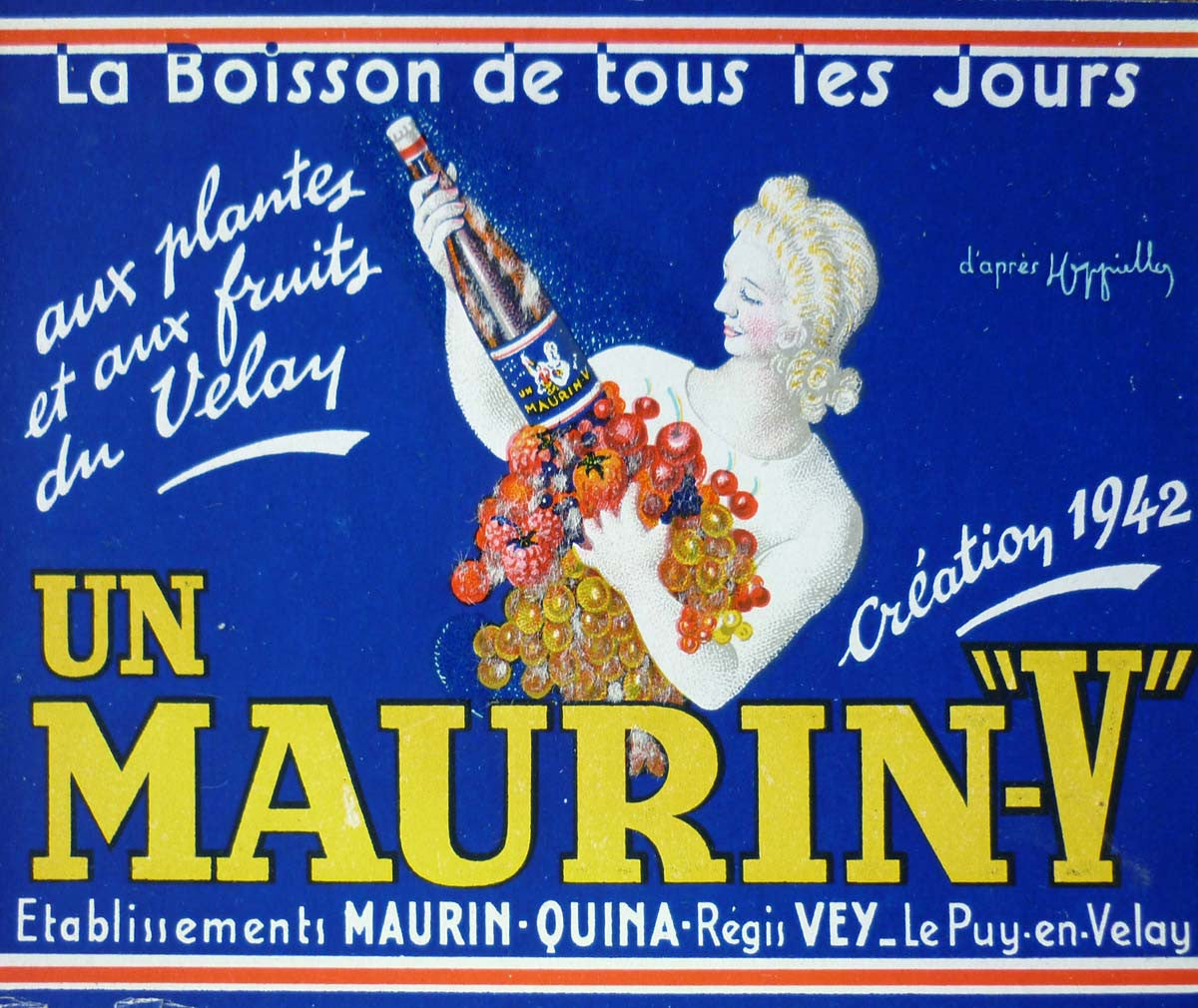 Original Vintage Liquor Label - Boisson Maurin V