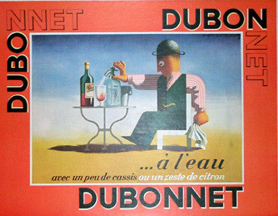 Original Vintage Menu Cover - Dubonnet