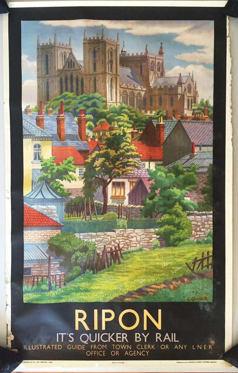 Ripon, It's Quicker by Rail - British Railways Poster