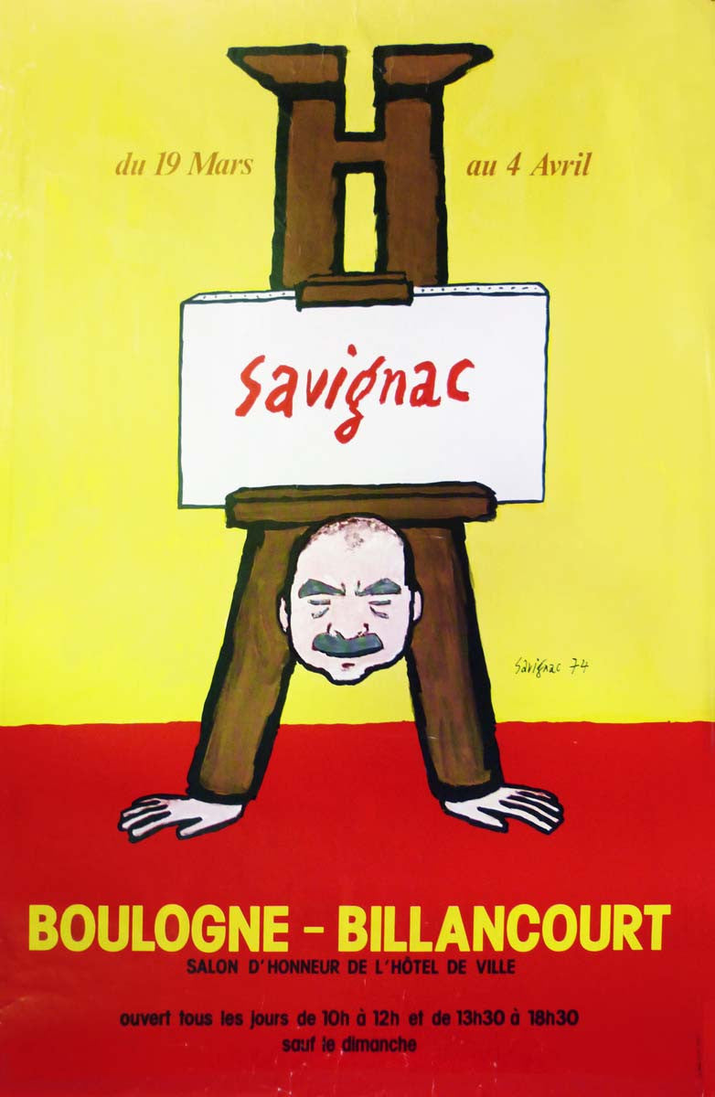 Savignac a Boulogne-Billancourt incl full archival frame (wood)