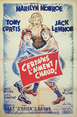 Pre-Order - Original Vintage Movie - Certains L'Aiment Chaud (French) - Some Like It Hot